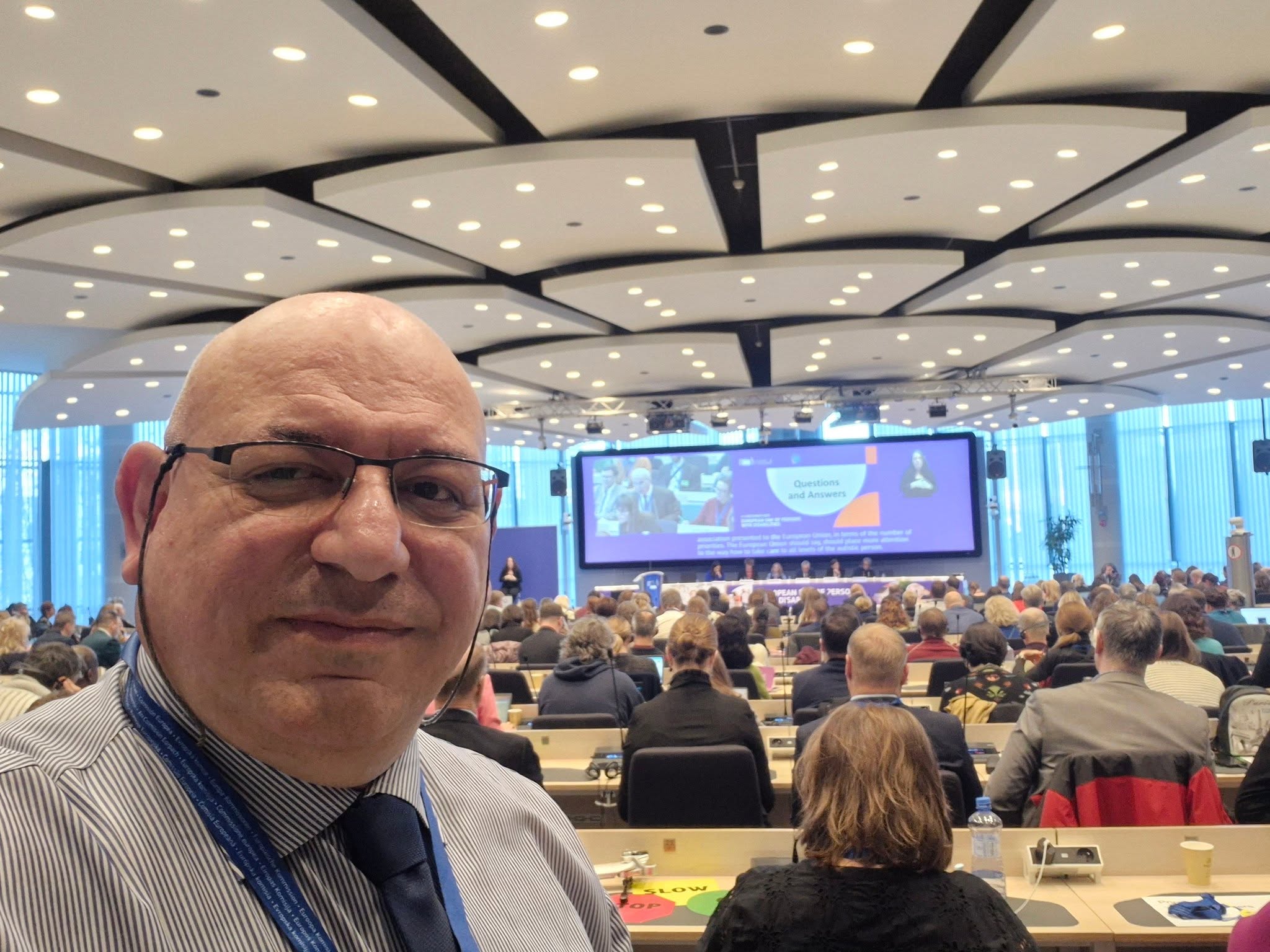 Guest Delegates at the European Commission Conference celebrating the European Day of Persons with Disabilities in Brussels