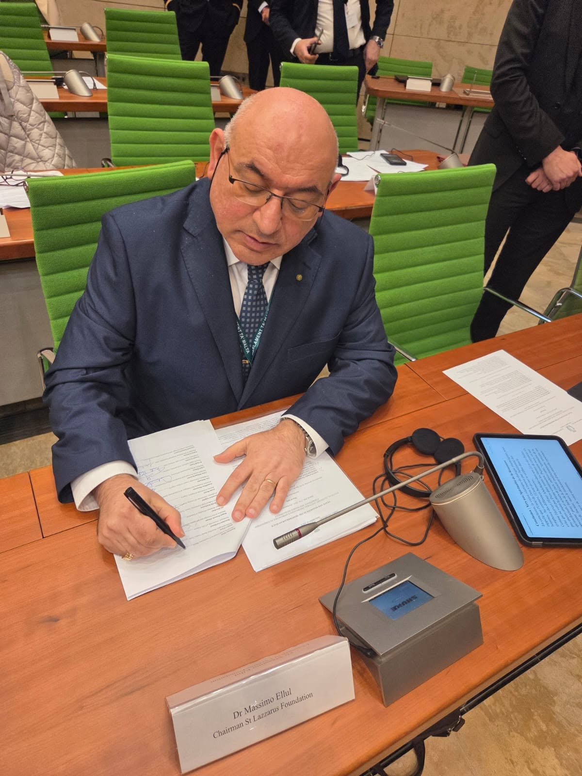 The Order of St. Lazarus becomes a founding signatory of the Mediterranean Charter for Peace